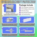 Sliding Window Locks (4 Pack), Window Locks for Up and Down Windows and Horizontal Windows,