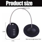 GmwyCzV Refrigerator Lock with Passwords, No Drilling Needed Safety Locks, Refrigerator Padlocks with Sticker, Child Drawer Locker, Cabinet Refrigerator (Black)