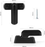 Akyandoo Window Lock Window Lock Window Lock Burglary Protection Child Lock 4 x Window Lock Black
