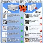 Sliding Window Locks (4 Pack), Window Locks for Up and Down Windows and Horizontal Windows,