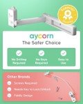 AYCORN® Baby Safety Window Lock - Baby Proofing Window Door Lock for Child, Dog, Cat & Home Security 30 Second Install (No Drilling) with 3M Adhesive