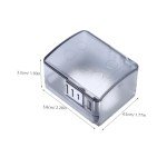 JEWEDECO Safety Lock Cover Door Handles Door Lock Child Proof Door Knob Covers Door Handle Lock for Child Safety Lock Cover for Safety Door Knob Child Proof Plastic Transparent