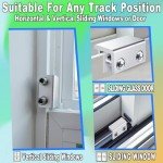 Sliding Window Locks (4 Pack), Window Locks for Up and Down Windows and Horizontal Windows,