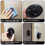 GmwyCzV Refrigerator Lock with Passwords, No Drilling Needed Safety Locks, Refrigerator Padlocks with Sticker, Child Drawer Locker, Cabinet Refrigerator (Black)