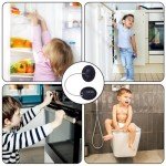 GmwyCzV Refrigerator Lock with Passwords, No Drilling Needed Safety Locks, Refrigerator Padlocks with Sticker, Child Drawer Locker, Cabinet Refrigerator (Black)