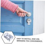 JEWEDECO Safety Lock Cover Door Handles Door Lock Child Proof Door Knob Covers Door Handle Lock for Child Safety Lock Cover for Safety Door Knob Child Proof Plastic Transparent