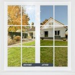 HONLONE Window Film Privacy One Way Clear 60X200cm One Way Privacy Film For Glass Windows Reflective Mirrored Window Privacy Film Static Cling Window Film Sun Blocker