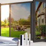 Beautysaid One Way Window Film Privacy, Heat-Reflective Mirror Film with UV Sun Blocker, Privacy Window Tint Film for Glass Doors Home Office with Tools（Silver, 44.5 x 400cm)