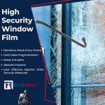 UV 99% VLT 5% Security and Safety 4 Mil Color Window Film Shatterproof Anti Shatter Tempered Glass Film for Home and Office Windows (VLT 5%, 36 in x 20 FT)