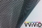 VViViD® One-Way Perforated Black Vinyl Privacy Window Film Adhesive Glass Wrap Roll (0.5ft x 48 inches)