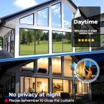 Beautysaid One Way Window Film Privacy, Heat-Reflective Mirror Film with UV Sun Blocker, Privacy Window Tint Film for Glass Doors Home Office with Tools（Silver, 44.5 x 400cm)