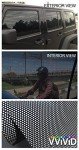 VViViD® One-Way Perforated Black Vinyl Privacy Window Film Adhesive Glass Wrap Roll (0.5ft x 48 inches)
