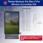Beautysaid One Way Window Film Privacy, Heat-Reflective Mirror Film with UV Sun Blocker, Privacy Window Tint Film for Glass Doors Home Office with Tools（Silver, 44.5 x 400cm)