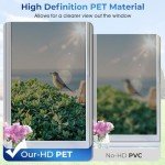 Beautysaid Window Film One Way Privacy Film, Mirror Reflective Window Security Tint See Out Not In, UV Sun Blocking Heat Insulation Clings, Self Adhesive Home Glass Door Covers(45x1000cm, Black)