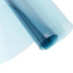 2MIL Transparent Safety Window Film UV Blocking Heat Insulation Window Tint Security Protection Sticker Self Adhesive Glass Film,Light Blue,17.5Inch x 6.5Feet