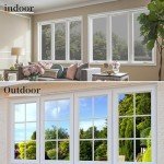 Niviy One Way Privacy Film, Window Tint for Home, Mirror Film Daytime Privacy Sun Blocking Anti UV Reflective Window Tint for Home and Office with 3 Tools, Silver, 23.6 Inch X 78.7 Inch