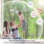 Niviy One Way Privacy Film, Window Tint for Home, Mirror Film Daytime Privacy Sun Blocking Anti UV Reflective Window Tint for Home and Office with 3 Tools, Silver, 23.6 Inch X 118 Inch