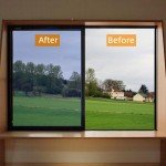 2MIL Transparent Safety Window Film UV Blocking Heat Insulation Window Tint Security Protection Sticker Self Adhesive Glass Film,Light Blue,17.5Inch x 6.5Feet