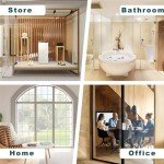 4 Mil Clear Security and Safety Window Film Shatterproof Anti Shatter Clear Film for Glass Windows Home and Office