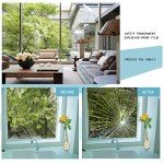 0.05mm Clear Safety Window Film Security Anti Shatter Window Glass Protection Self Adhesive Glass Film,17.5Inch x 16.5Feet