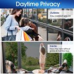 Coavas One Way Window Privacy Film with 3 Free Tools: Reflective Mirror Home Window Tint See Out Not in Privacy Window Self-Adhesive Daytime Anti UV Sun Blocking Window Security Clings(23.6*78.7inch)