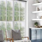 Mangobox Frosted Window Film,Non Adhesive Static Cling Decorative Window Covering, Easy Removable Privacy Window Film for Home Office Security UV Sun Blocking Star Cross Pattern (35.4x118 inches)