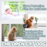 Pangda 8 Mil PET Clear Window Film, 24 x 13 in x ft, for Security, Safety, Anti-Shatter, Tempered Glass, Home & Office Use