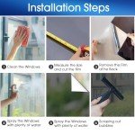 Coavas One Way Window Privacy Film with 3 Free Tools: Reflective Mirror Home Window Tint See Out Not in Privacy Window Self-Adhesive Daytime Anti UV Sun Blocking Window Security Clings(23.6*78.7inch)