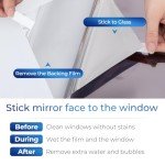 Coavas One Way Window Privacy Film with 3 Free Tools: Reflective Mirror Home Window Tint See Out Not in Privacy Window Self-Adhesive Daytime Anti UV Sun Blocking Window Security Clings(23.6*78.7inch)
