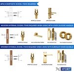 XFORT Brass Euro Cylinder Lock with 3 Keys