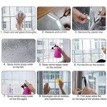 Queenbox 3M/10FT Clear Safety and Security Window Film Glass Protection Adhesive UV Prevention Window Film Easy Removal (20IN X10FT)