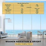 4Mil Security Window Film, Shatterproof Film, Transparent Self-Adhesive Security Window Film, Anti Shatter Tempered Glass Film, Glass Protective Window Film for Home/Office