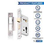 Polished Chrome Euro Sashlock for Door Security