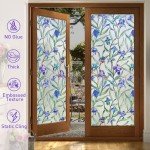 Coavas One Way Privacy Window Film Reflective Mirror Home Window Tint See Out Not in Heat Blocking Window Security Clings Self-Adhesive Daytime Privacy House Window Cover 17.5 x 39.4 Inch