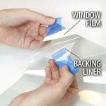 4mil Clear Security and Safety Window Film Shatterproof Glass Protective Vinyl Adhesive UV Blocking Explosion-Proof Tranparent Film, 24Inch x 10Feet