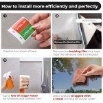Coavas One Way Privacy Window Film with 3 Tools, Reflective Mirror Home Window Tint See Out Not in Sun Blocking Window Security Clings Self-Adhesive Daytime Privacy House Window Cover,17.5x78.7in