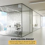 4Mil Security Window Film, Shatterproof Film, Transparent Self-Adhesive Security Window Film, Anti Shatter Tempered Glass Film, Glass Protective Window Film for Home/Office