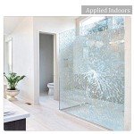 4mil Clear Security and Safety Window Film Shatterproof Glass Protective Vinyl Adhesive UV Blocking Explosion-Proof Tranparent Film, 24Inch x 10Feet