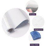 Filmgoo Window Privacy Film Decorate Tint Heat Control Vinyl Treatments Glass Coverings Security Door Stickers Texture Paper for Home and Office Decoration (Frosted-White, 17.7 Inch x 7.8 Feet)