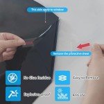 Lmlpt One Way Window Privacy Film with Free Tools Sun Blocking Window Tint for Home See Out Not in Daytime Privacy Film Room Darkening Anti UV Window Security Clings, Black, 15.75 Inch x 78.74 Inch