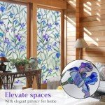 Coavas One Way Privacy Window Film Reflective Mirror Home Window Tint See Out Not in Heat Blocking Window Security Clings Self-Adhesive Daytime Privacy House Window Cover 17.5 x 39.4 Inch