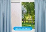 Privacy Window Film: Translucent Static Cling Treatment for Home Security and Decorative Frosted Glass Effect - No Residue, Heat Control, UV Prevention, Easy Removal (Winter Frost, 48 x 144 inches)