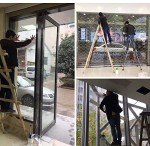LRQY Clear Safety Security Window Film Anti Shatter Glass,Protection Bank Counters Smooth Glass,Easy to Apply,4 mil,100x300cm(39x118inch)