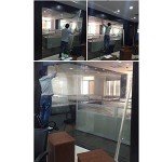 LRQY Clear Safety Security Window Film Anti Shatter Glass,Protection Bank Counters Smooth Glass,Easy to Apply,4 mil,100x300cm(39x118inch)