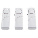 Burg Wachter EA306 Magnetic Door or Window Contcat Alarm - White (Pack of 3)