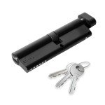 XFORT Matt Black Euro Cylinder Lock with Keys