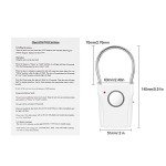 Elebinke Door and Window Alarm, Door/Window Sensor with 120db Alarm Audible up to 500 Ft (150M) Touching Vibration Triggered Security Alarm for Travel Hotel Apartment Home Security