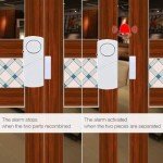Personal Security Window & Door Alarm Bell | Wireless Sensor Door Window Burglar Alarm | Pack of 6