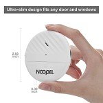 Window Alarm 5 Pack, 125DB Loud Glass Break Sensors, Detects Glassbreak & Vibration, with Adjustable Sensitivity, Fit for Any Window for Indoor Home Office Security