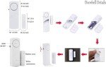 Personal Security Window & Door Alarm Bell | Wireless Sensor Door Window Burglar Alarm | Pack of 6
